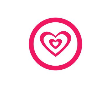 Güzellik Aşk Vektörü simge tasarım şablonu