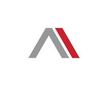 M Harfi Logo Şablonu vektör çizimi tasarımı