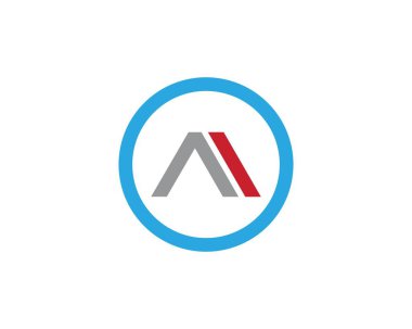 M Harfi Logo Şablonu vektör çizimi tasarımı