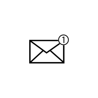 e- posta, ileti, iletişim simgesi vektosu