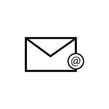 e- posta, ileti, iletişim simgesi vektosu