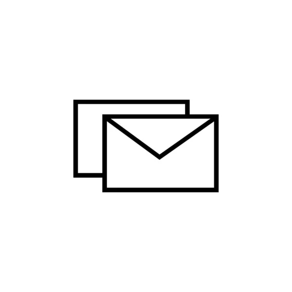 Correo Mensaje Icono Comunicación Vecto — Vector de stock