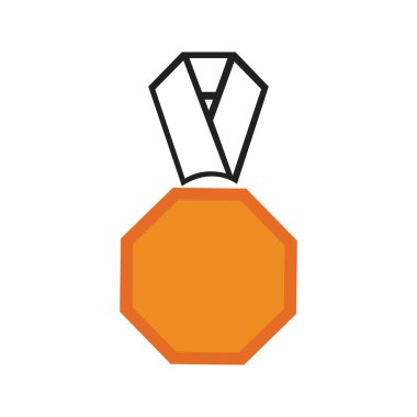 Madalya logosu Şablon vektör illüstrasyon tasarımı