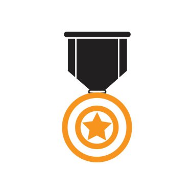 Madalya logosu Şablon vektör illüstrasyon tasarımı