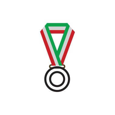 Madalya logosu Şablon vektör illüstrasyon tasarımı