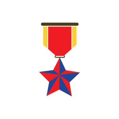 Madalya logosu Şablon vektör illüstrasyon tasarımı