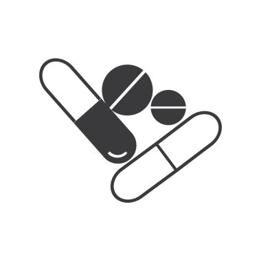 Tıbbi Uyuşturucu Vektörü Resim Tasarım Şablonu