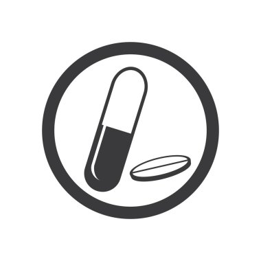 Tıbbi Uyuşturucu Vektörü Resim Tasarım Şablonu