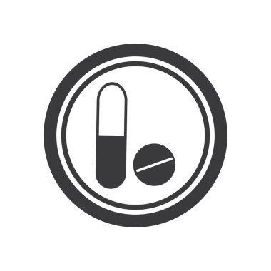 Tıbbi Uyuşturucu Vektörü Resim Tasarım Şablonu