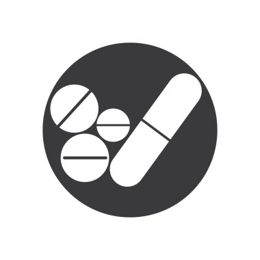 Tıbbi Uyuşturucu Vektörü Resim Tasarım Şablonu