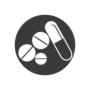 Tıbbi Uyuşturucu Vektörü Resim Tasarım Şablonu