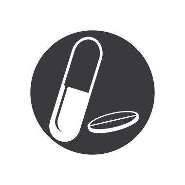 Tıbbi Uyuşturucu Vektörü Resim Tasarım Şablonu