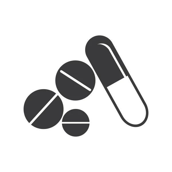Medikamentenvektorsymbol Illustration Design Vorlage — Stockvektor