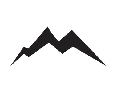 Dağ simgesi Logo Şablonu Vektör illüstrasyon Tasarımı