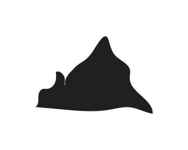 Dağ simgesi Logo Şablonu Vektör illüstrasyon Tasarımı