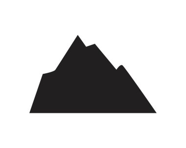 Dağ simgesi Logo Şablonu Vektör illüstrasyon Tasarımı