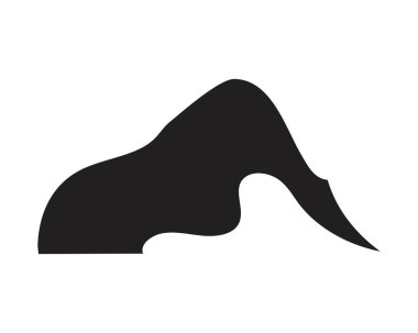 Dağ simgesi Logo Şablonu Vektör illüstrasyon Tasarımı