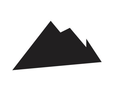 Dağ simgesi Logo Şablonu Vektör illüstrasyon Tasarımı