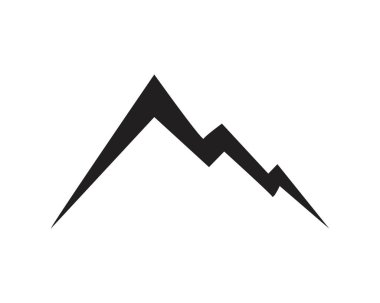 Dağ simgesi Logo Şablonu Vektör illüstrasyon Tasarımı