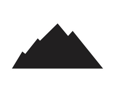 Dağ simgesi Logo Şablonu Vektör illüstrasyon Tasarımı