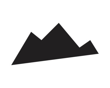 Dağ simgesi Logo Şablonu Vektör illüstrasyon Tasarımı