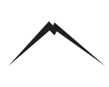 Dağ simgesi Logo Şablonu Vektör illüstrasyon Tasarımı