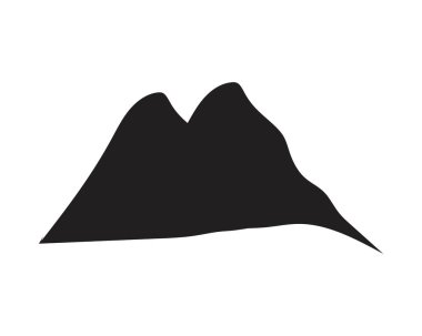 Dağ simgesi Logo Şablonu Vektör illüstrasyon Tasarımı