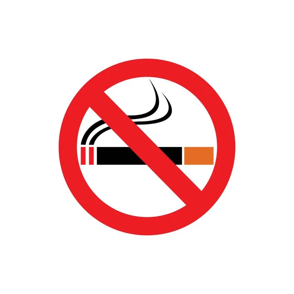 Rökning Ikonen Vektor Logotyp Mall Illustration Design — Stock vektor
