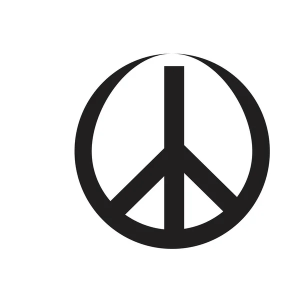 Frieden Symbol Symbol Vektor Freundschaft Illustration Design Vorlage — Stockvektor