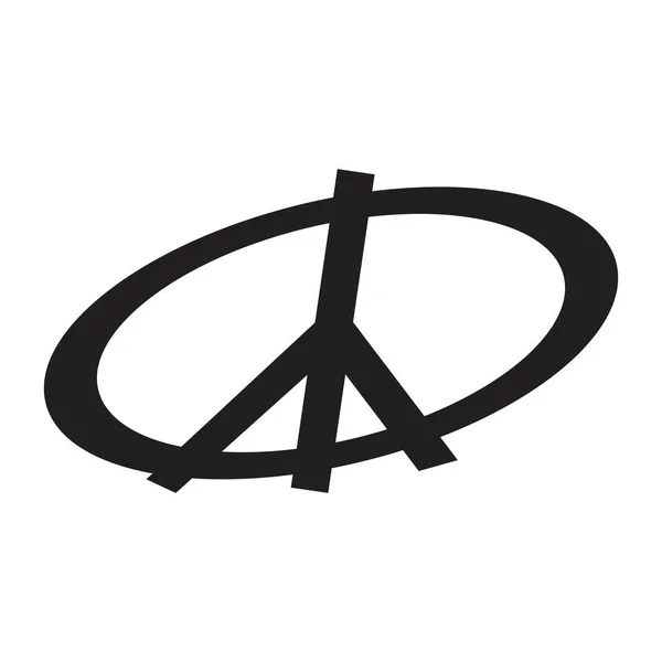 Символ Миру Значок Векторна Дружба Шаблон Дизайну Ілюстрації — стоковий вектор