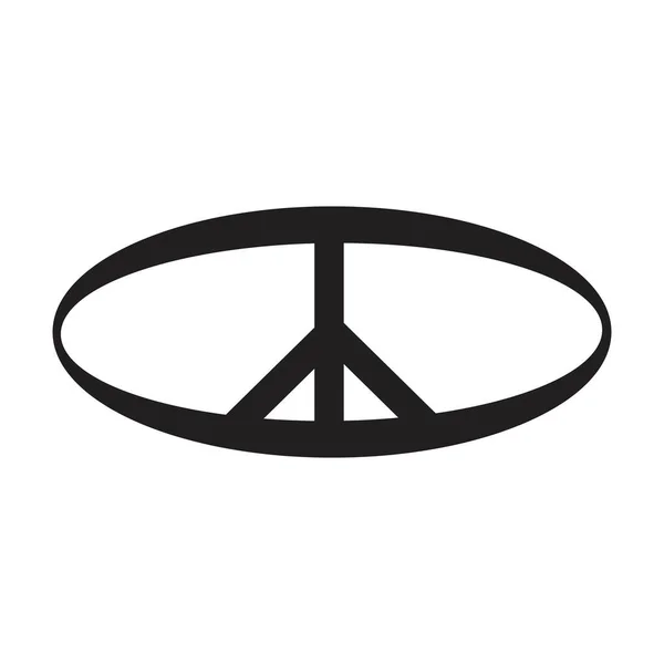 Béke Szimbólum Ikon Vektor Barátság Illusztráció Design Sablon — Stock Vector