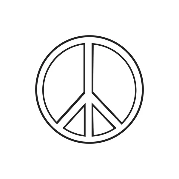 平和のシンボルアイコンベクトル友情イラストデザインテンプレート — ストックベクタ
