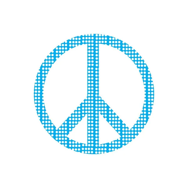 Pace Simbolo Icona Vettore Amicizia Illustrazione Disegno Modello — Vettoriale Stock