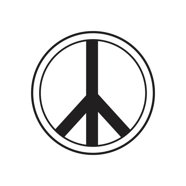 Béke Szimbólum Ikon Vektor Barátság Illusztráció Design Sablon — Stock Vector