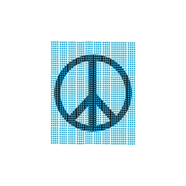 Peace Symbol Icon Vector Friendship Illustration Design Template — Stock Vector