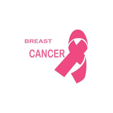 Göğüs Kanseri Farkındalığı Kurdelesi Vektörü illüstrasyonu