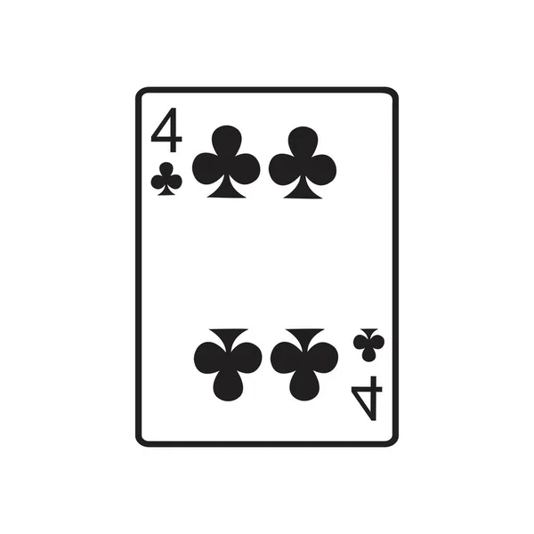 Návrh Vektorové Ilustrace Ikon Kasinové Karty — Stockový vektor
