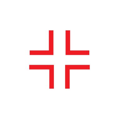 Artı işaret simgeleri. Artı işaret düğmeleri. Vektör illüstrasyonu.