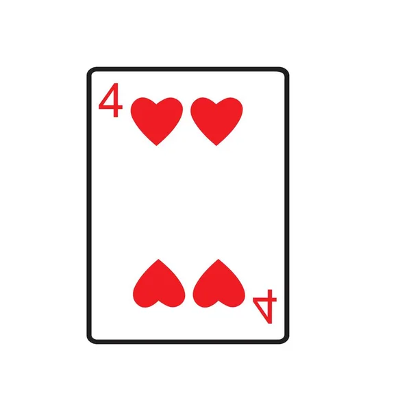 Modèle Icône Carte Casino Illustration Vectorielle — Image vectorielle