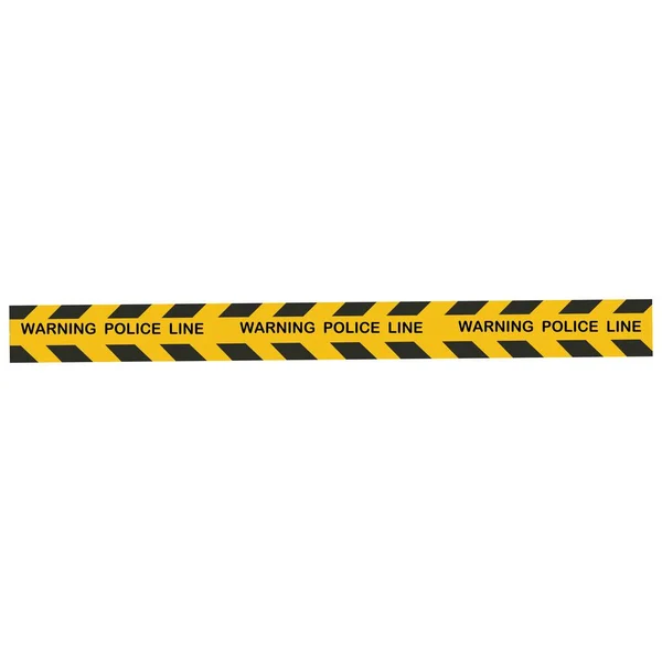 Preto Amarelo Policial Stripe Vector Ilustração Design — Vetor de Stock
