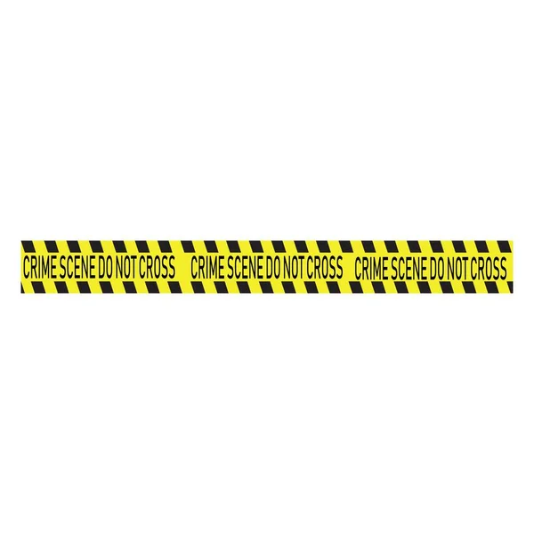 Preto Amarelo Policial Stripe Vector Ilustração Design — Vetor de Stock