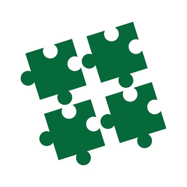 Juego Puzzle Vector Icono Diseño Ilustración — Vector de stock
