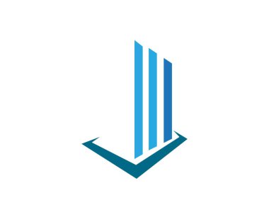 Emlak logosu illüstrasyonu - Vektör