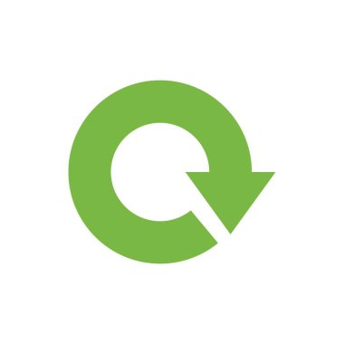 Geri dönüşüm simgesi, Geri Dönüşüm simgesi vektörü, modayı düz stil Geri Dönüşüm simgesi resmi, Geri Dönüşüm simgesi çizimi