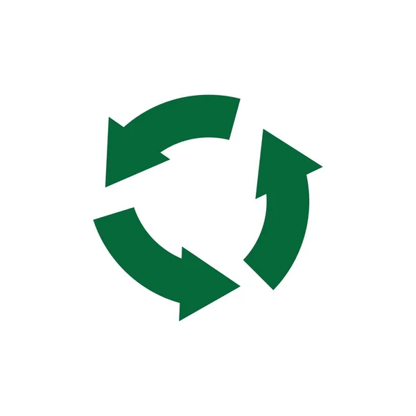 Reciclar Icono Reciclar Vector Icono Estilo Plano Moda Reciclar Imagen — Vector de stock