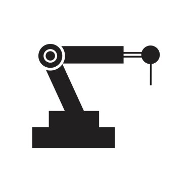 Endüstriyel mekanik robot kol vektör simgeleri