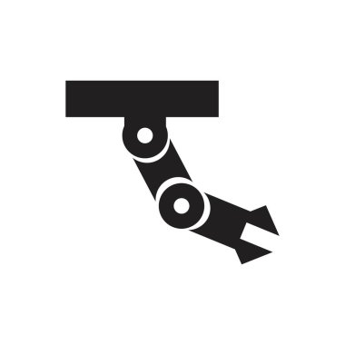 Endüstriyel mekanik robot kol vektör simgeleri