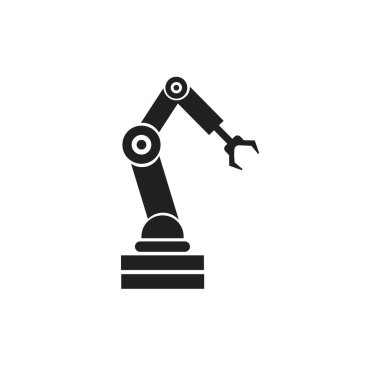 Endüstriyel mekanik robot kol vektör simgeleri