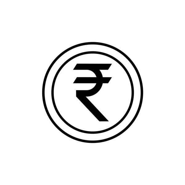 印度卢比图标 印度卢比符号向量 — 图库矢量图片