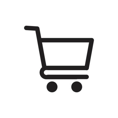 Alışveriş arabası vektör resmetme şablonu